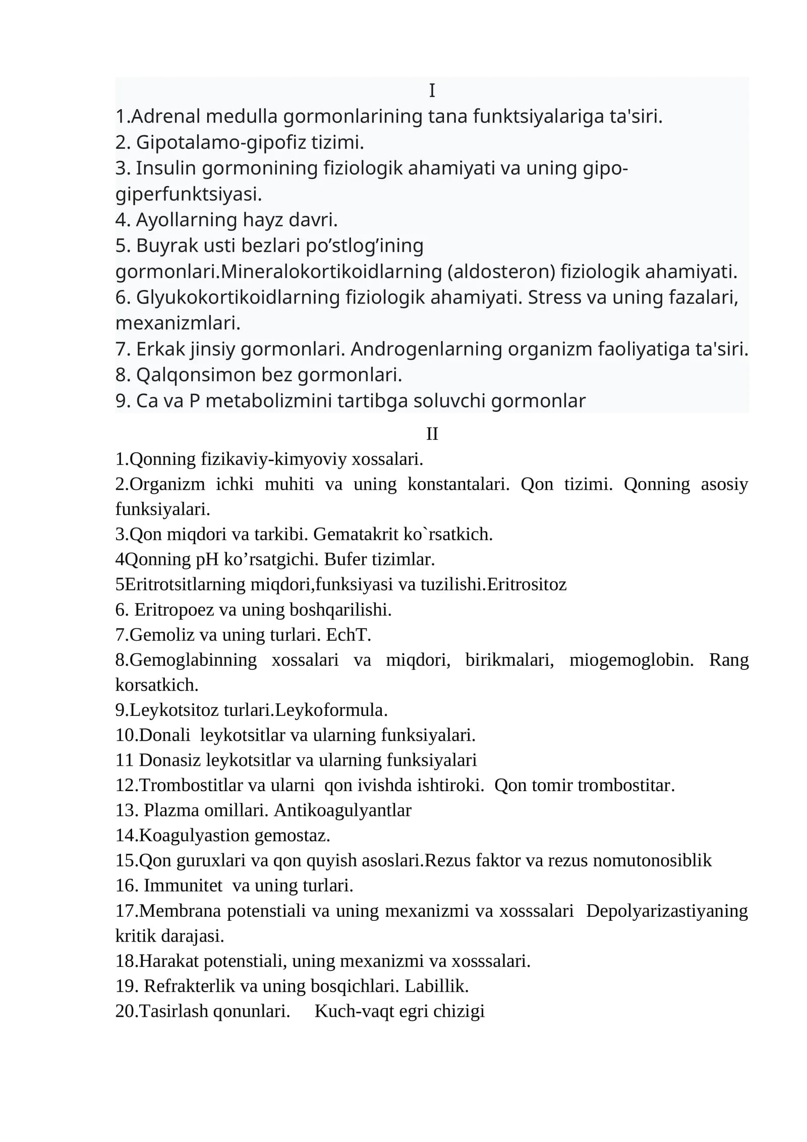 Qonning fizikaviy-kimyoviy xossalari