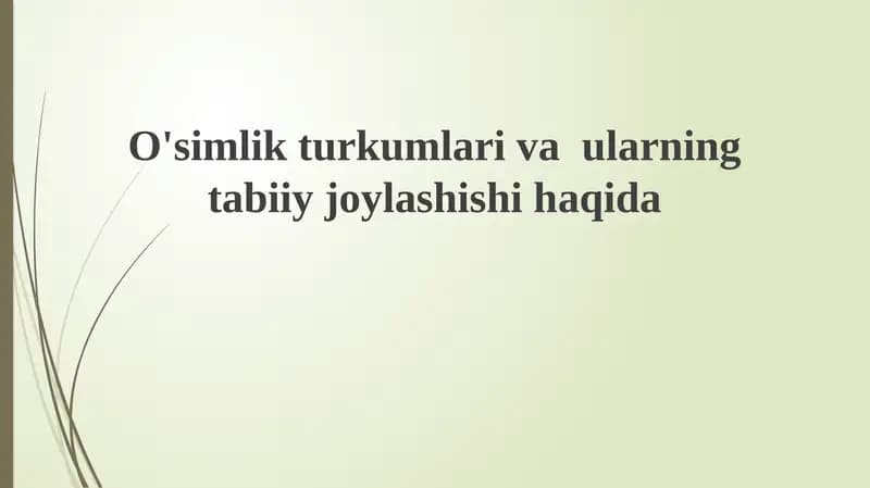 O'simliklar klassifikatsiyasi tizimlari