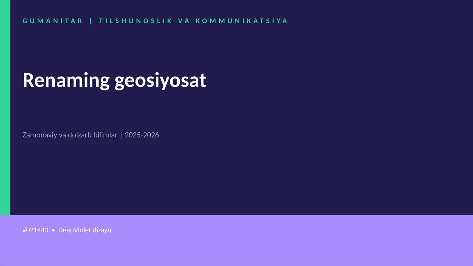Renaming geosiyosat