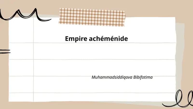 Empire achéménide