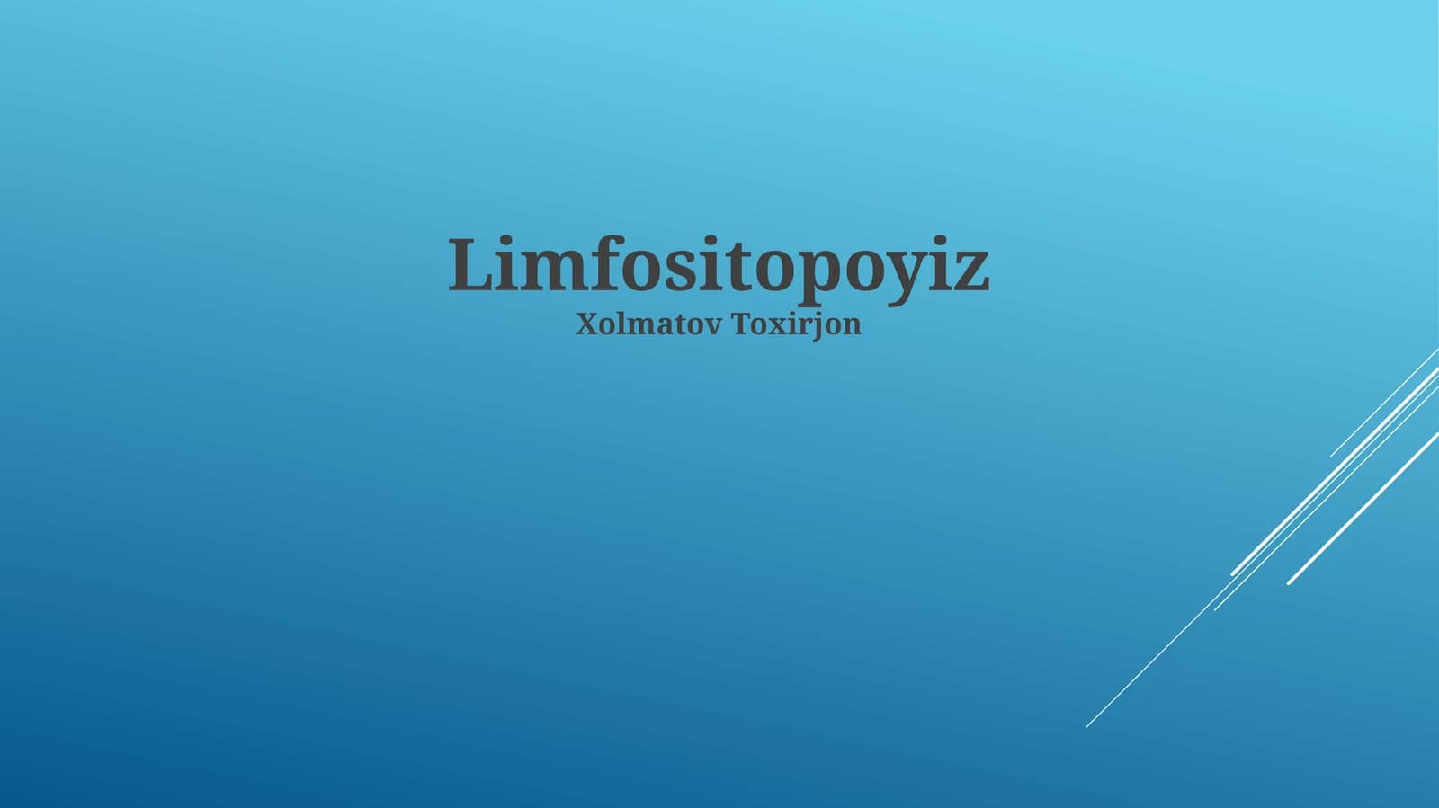 Limfotsitopoez