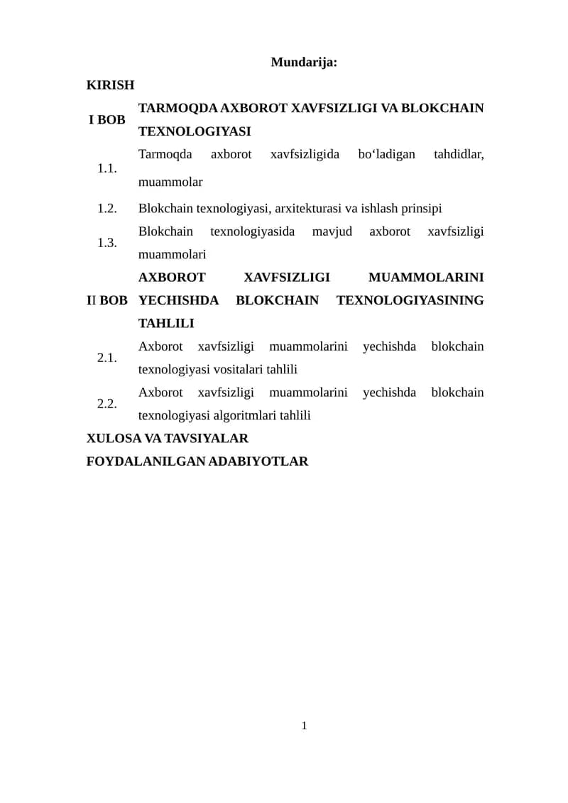 Tarmoqda axborot xavfsizligi