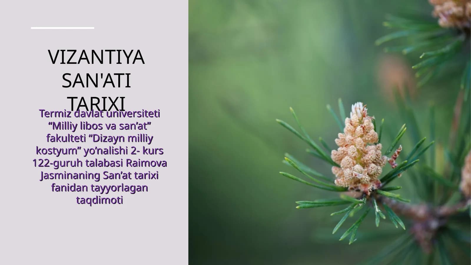 VIZANTIYA SAN'ATI TARIXI