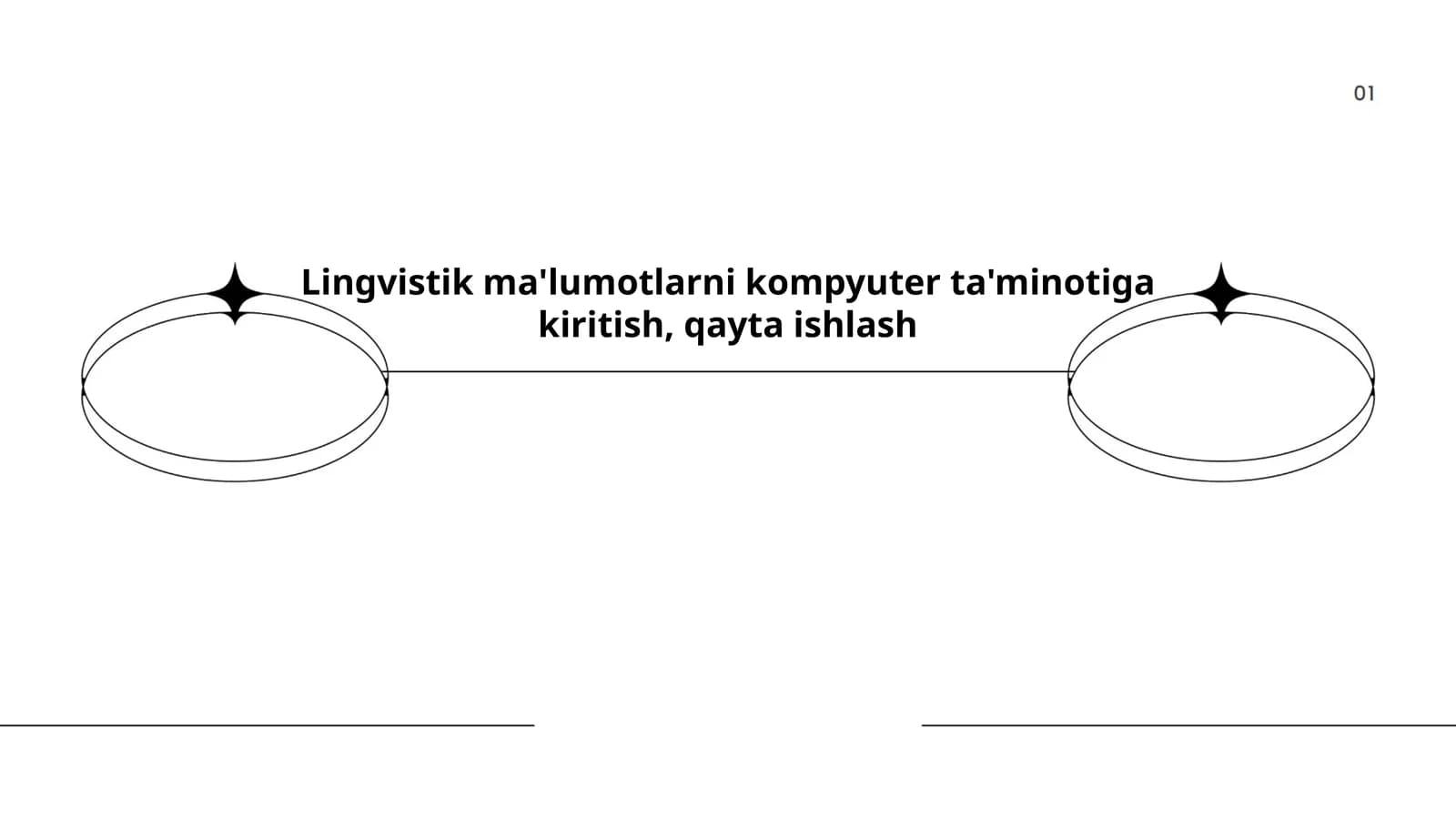 Lingvistik ma'lumotlarni kompyuter ta'minotiga kiritish, qayta ishlash