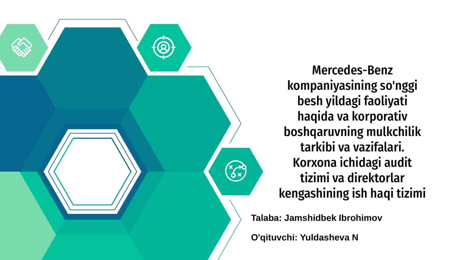 Mercedes-Benz kompaniyasining so'nggi 5 yillardagi faoliyati
