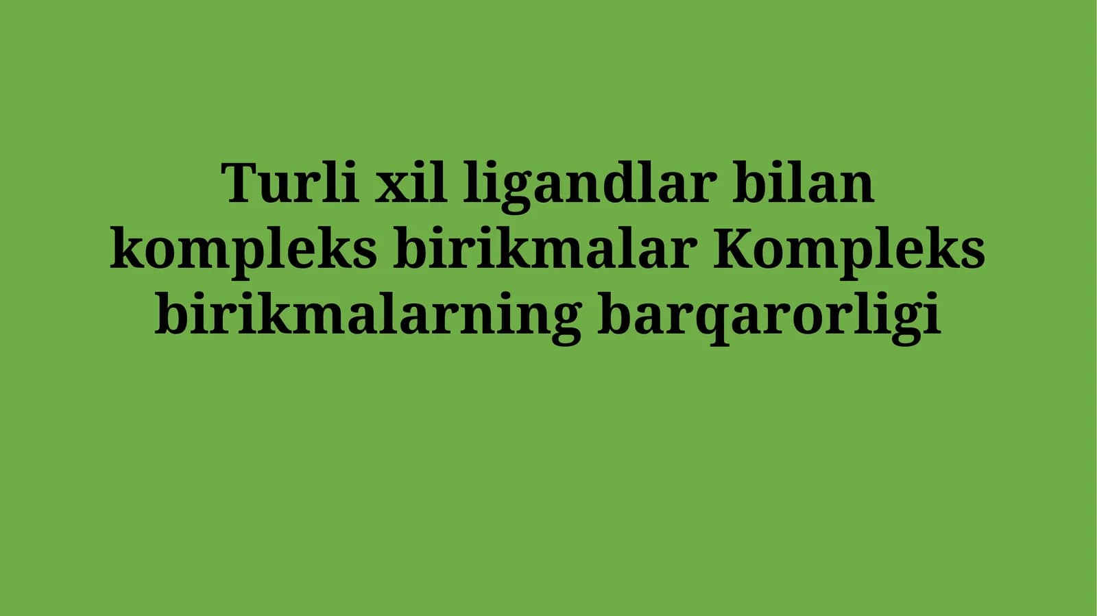 Kompleks birikmalar