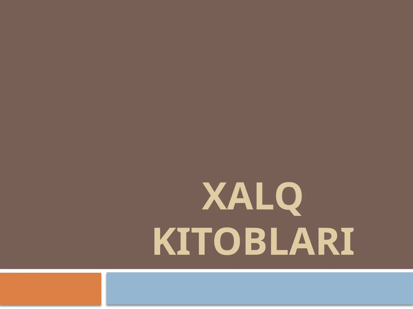Xalq kitoblari