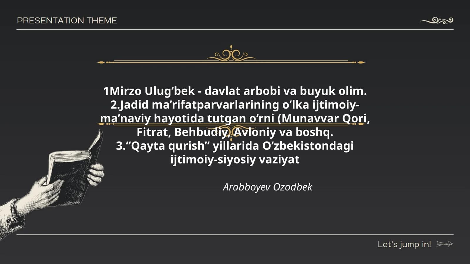 Mirzo Ulug‘bek - davlat arbobi va buyuk olim