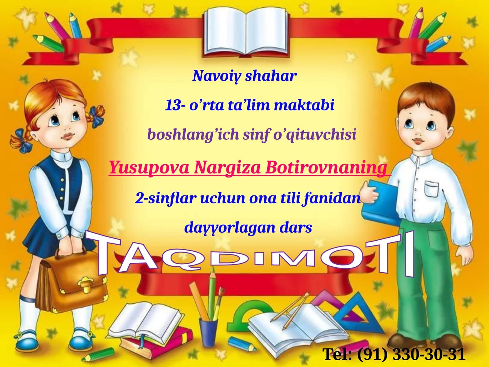 Mavzu: Gap haqidagi bilimlarni umumlashtirish