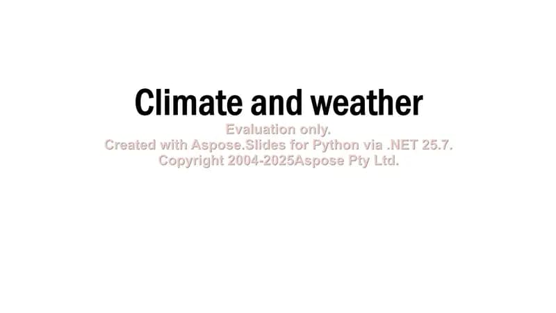 Climate