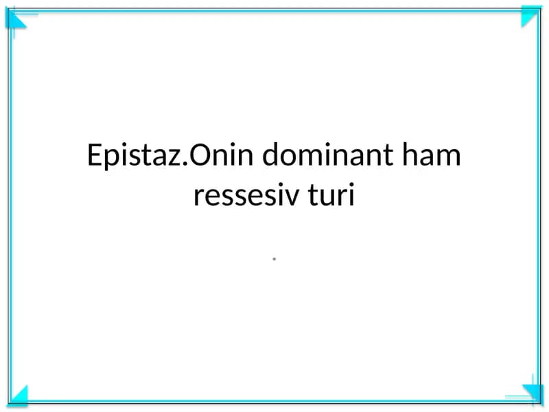 Epistaz