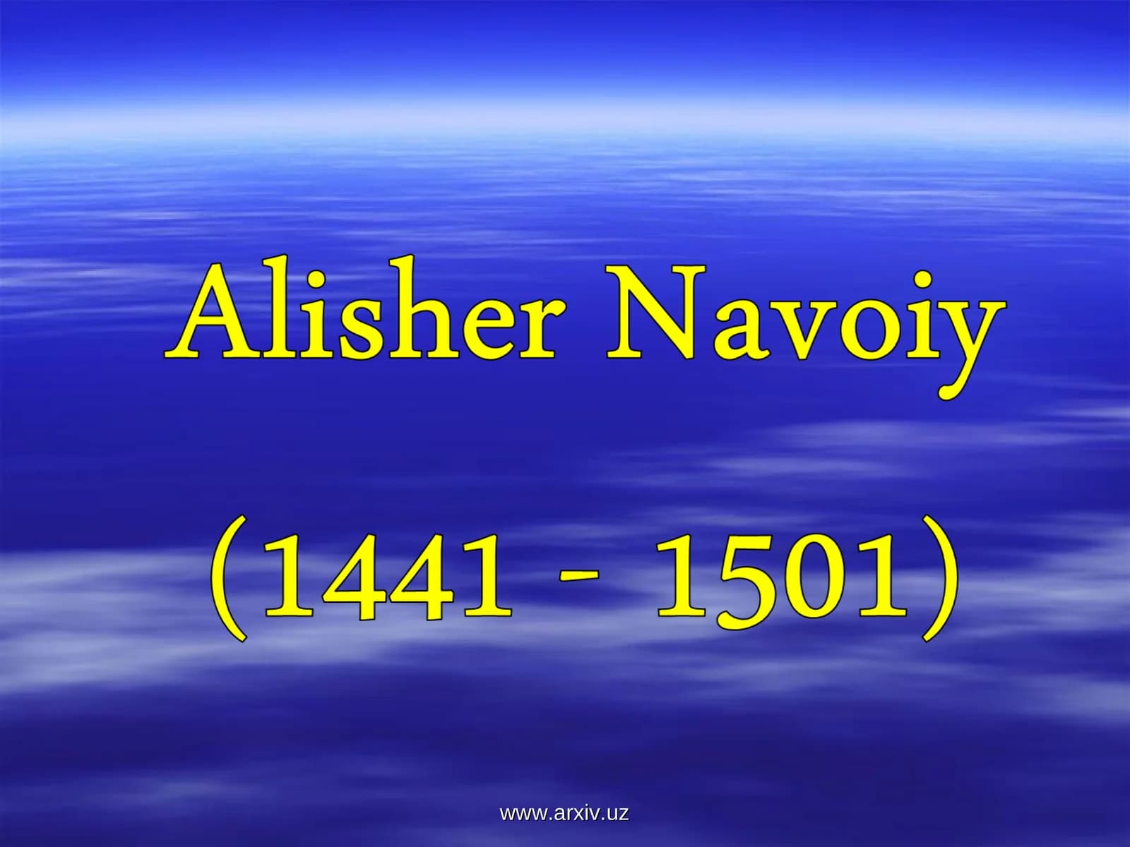 Alisher Navoiy