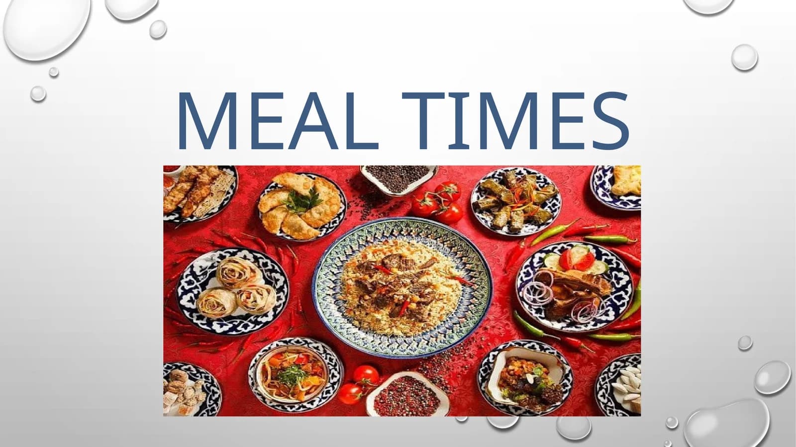 Meal times