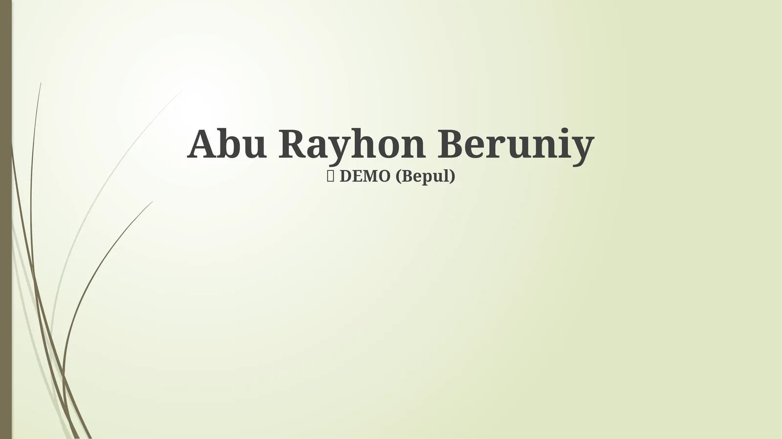 Abu Rayhon Beruniy