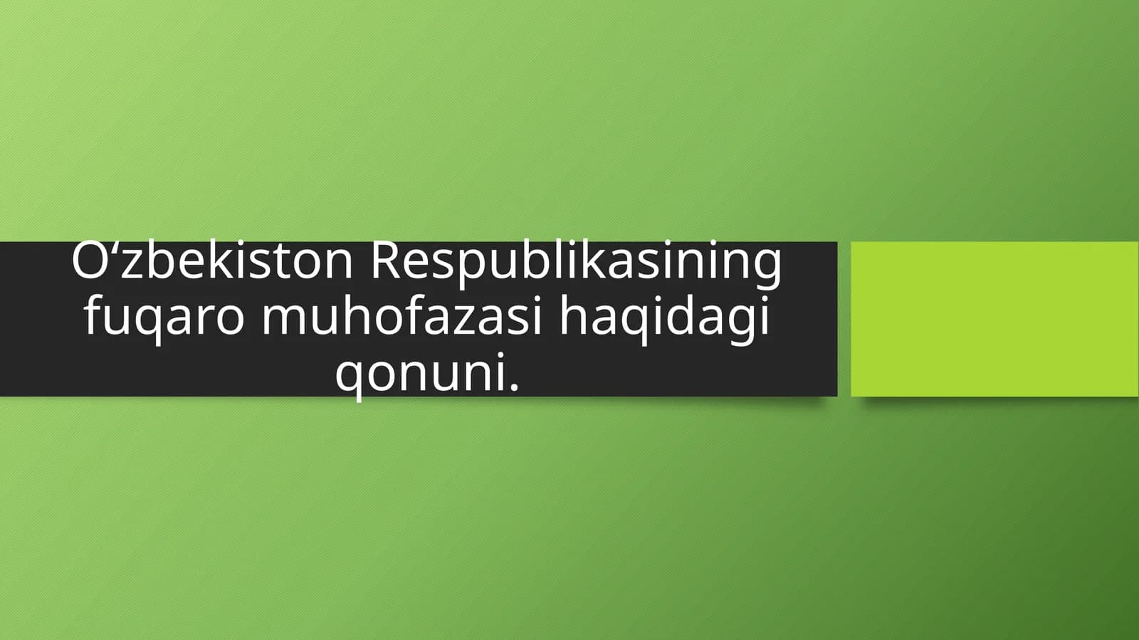 O‘zbekiston Respublikasining fuqaro muhofazasi haqidagi qonuni