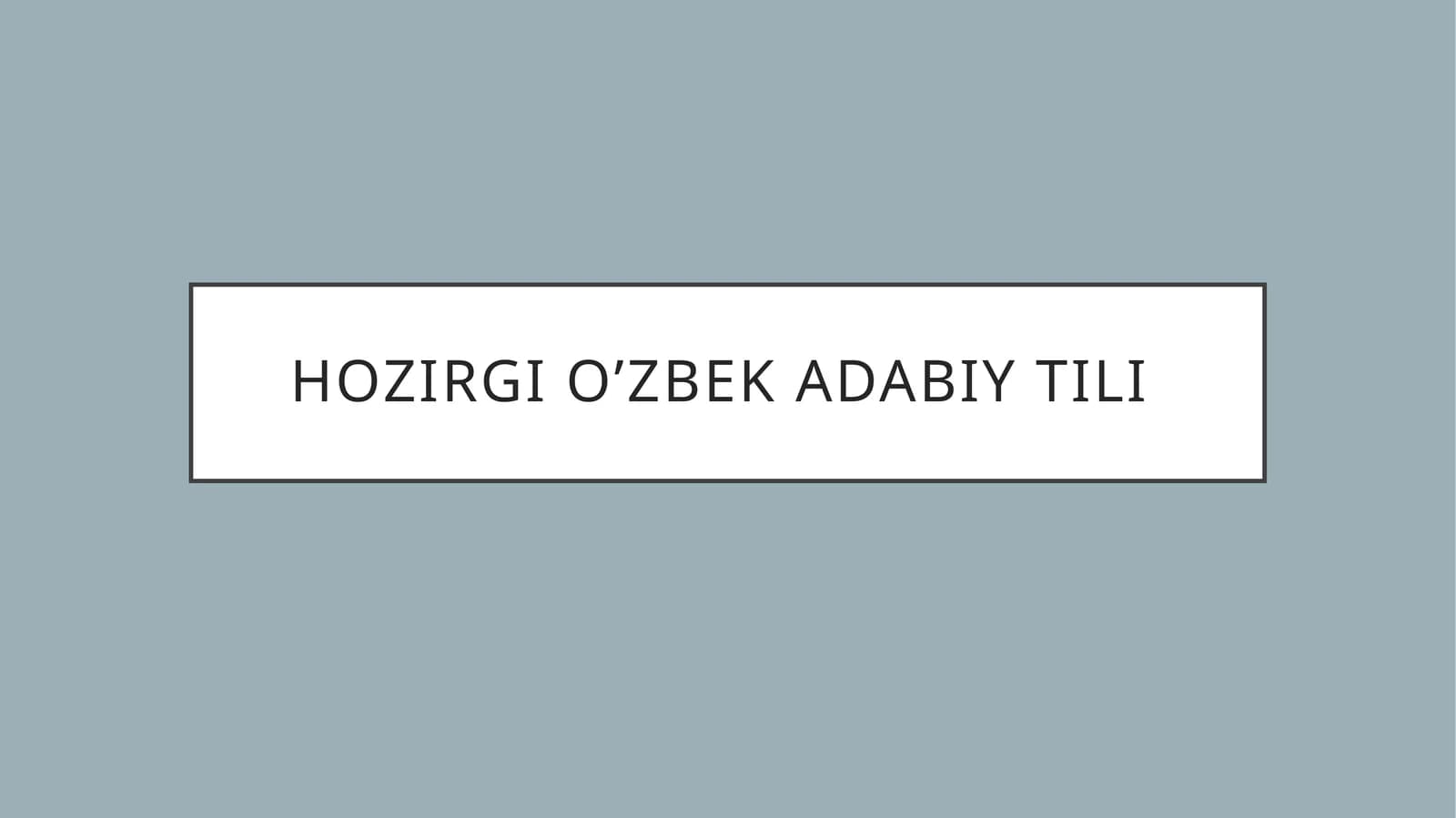 Fe’l so’z turkimiga doir mashqlar ustida ishlash
