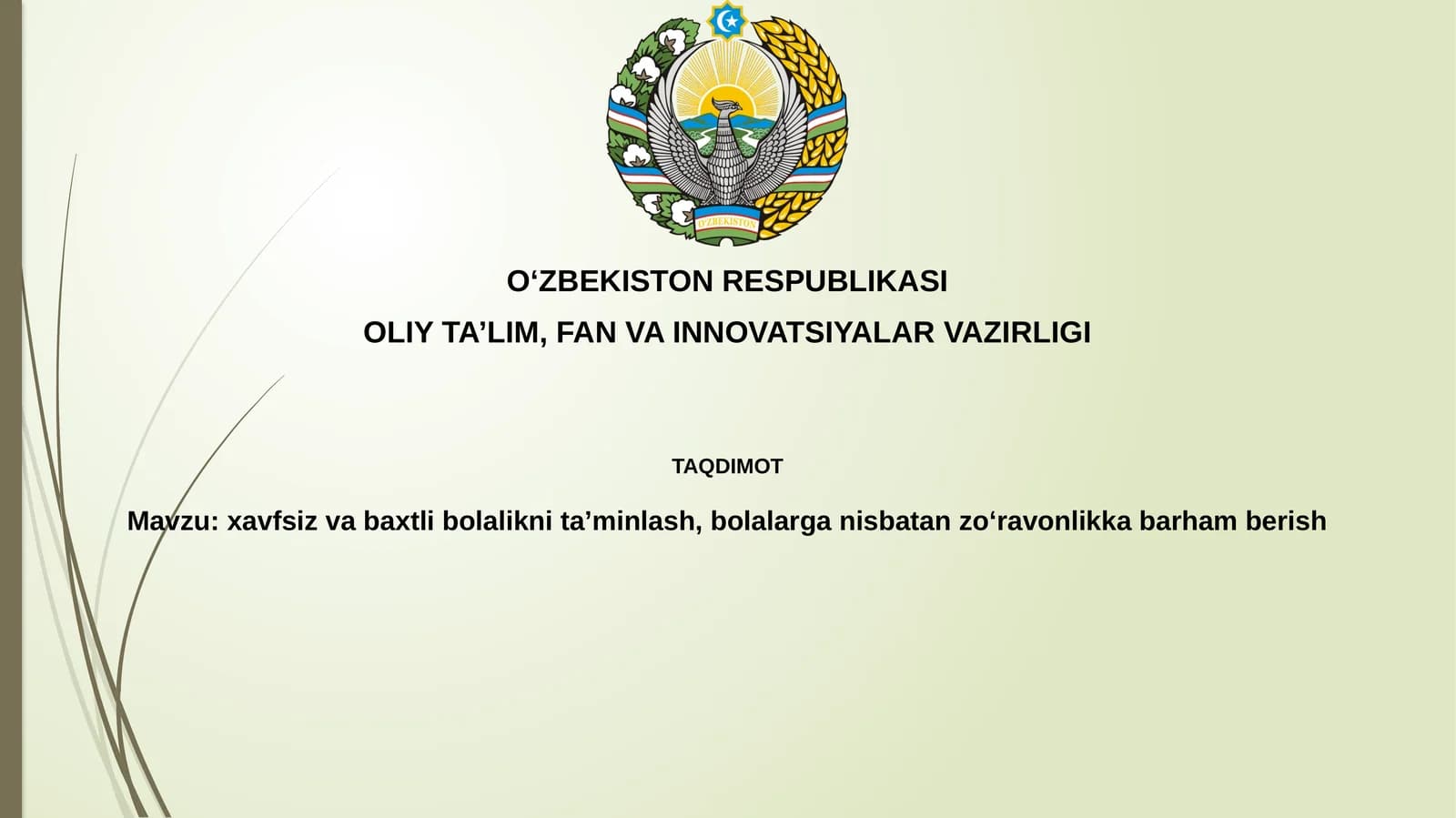 Bolalar Tarbiyasi