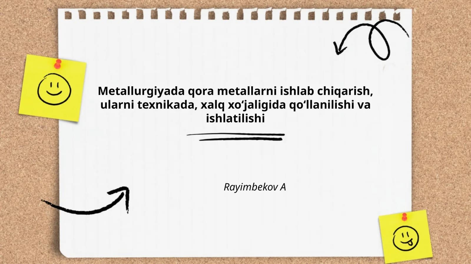 Metallurgiyada qora metallarni ishlab chiqarish