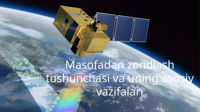 Masofadan zondlash tushunchasi va uning asosiy vazifalari