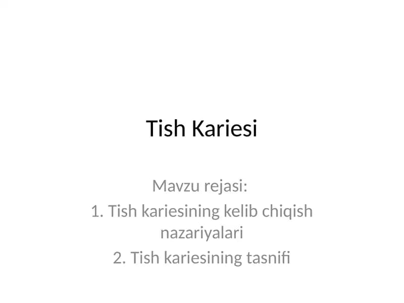 Tish Kariesi