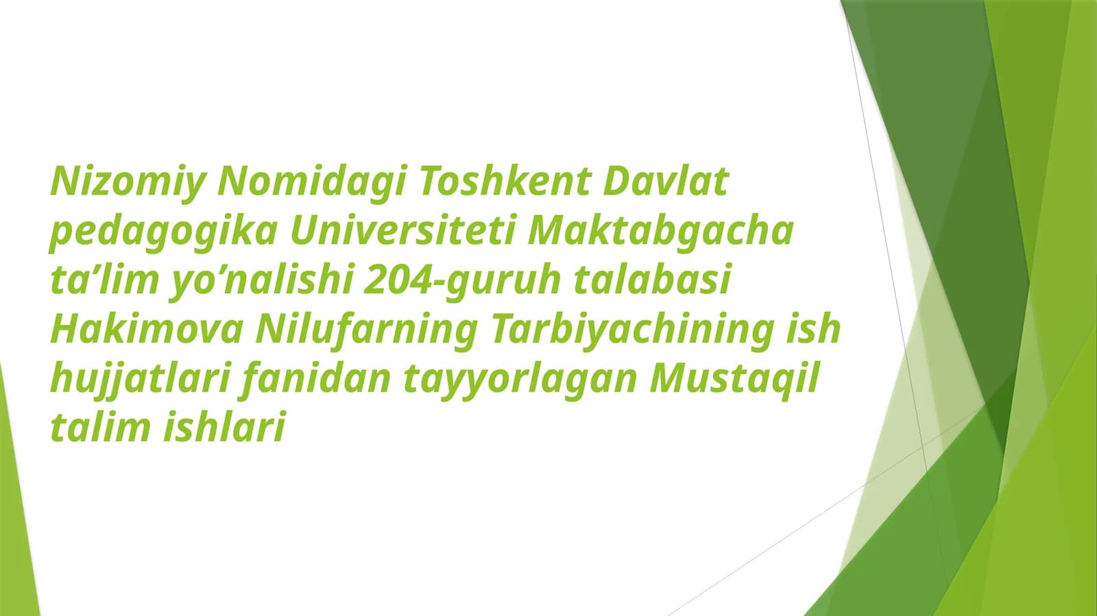 Rivojlantiruvchi markazlarda ta'limiy faoliyat