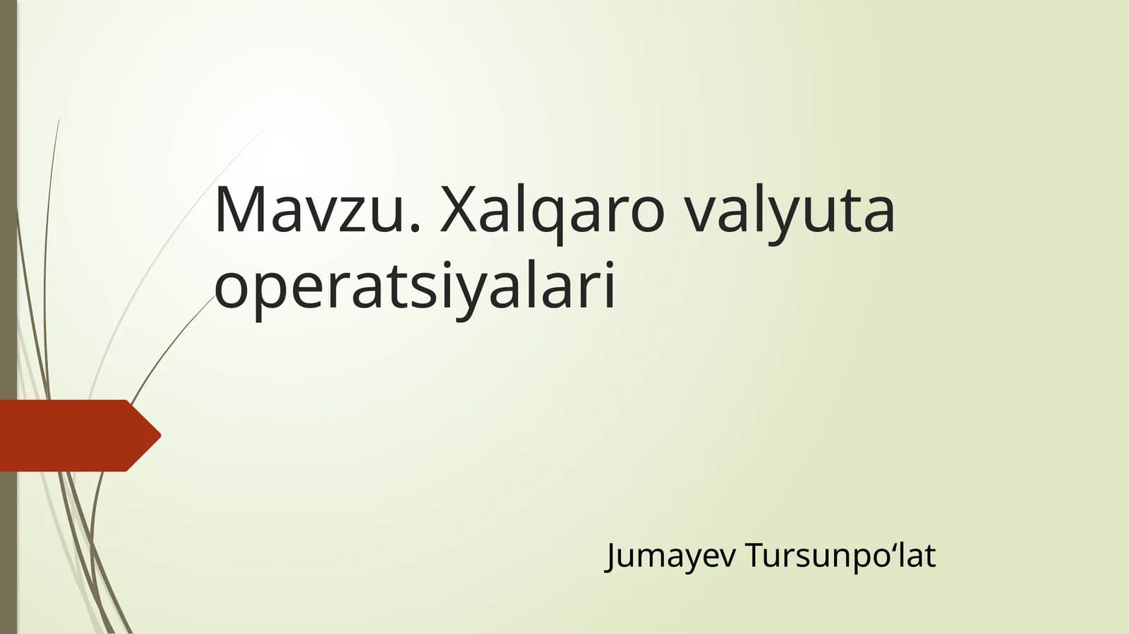 Xalqaro valyuta operatsiyalari
