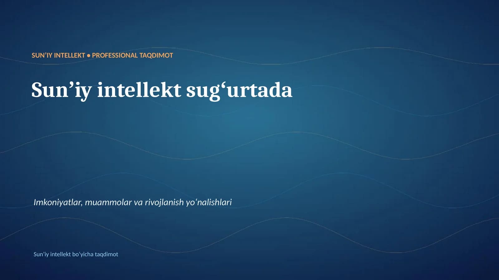 Sunʼiy intellekt sugʻurtada