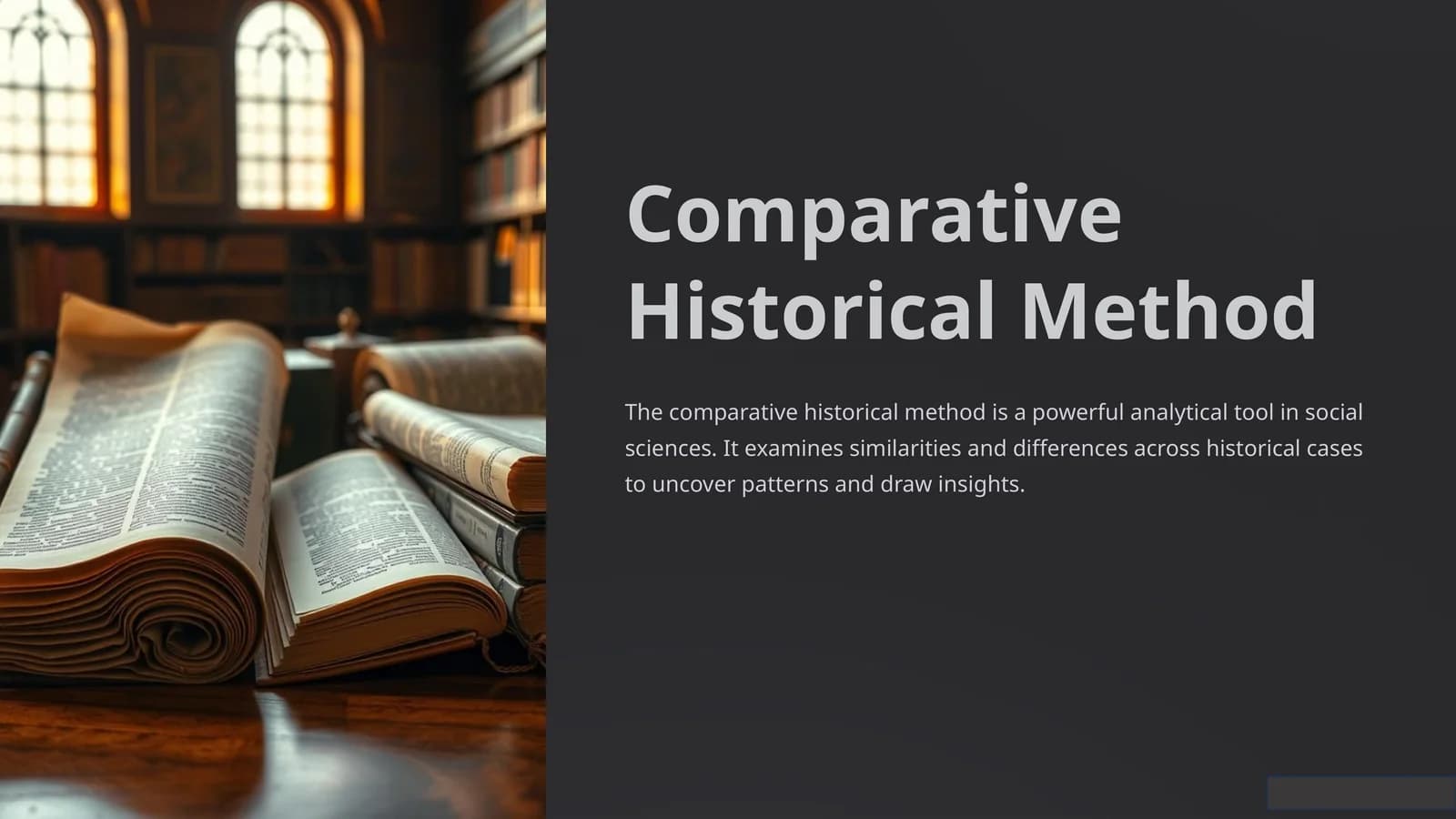 Comparative Historical Method