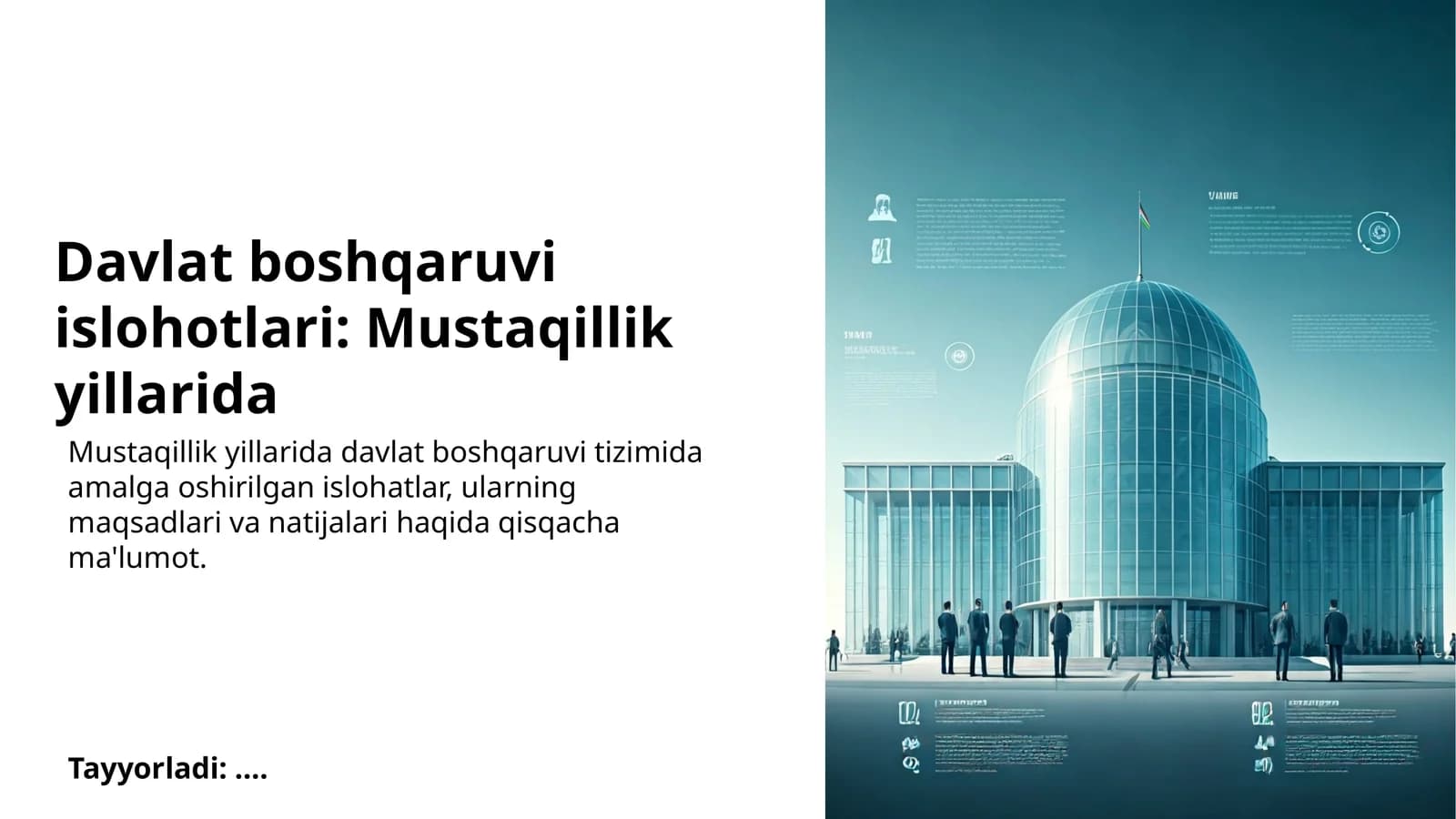 Davlat boshqaruvi islohotlari: Mustaqillik yillarida