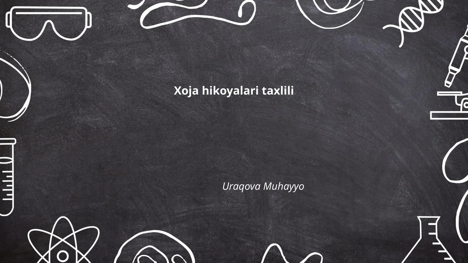 Xoja hikoyalari taxlili