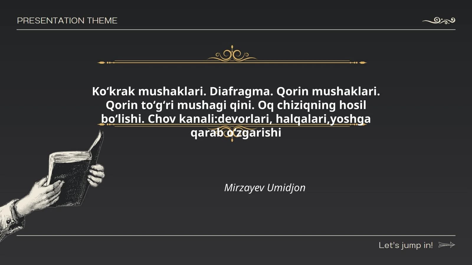 Koʻkrak mushaklari. Diafragma. Qorin mushaklari