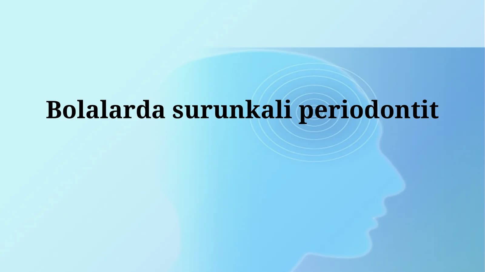 Bolalarda surunkali periodontit