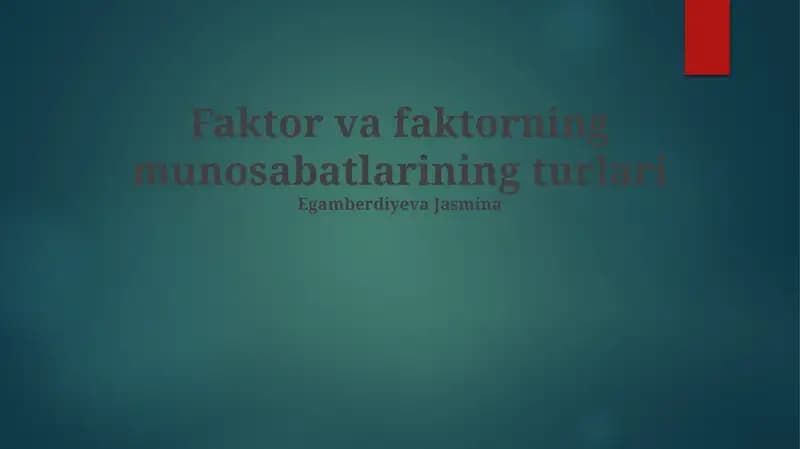 Ikkinchi darajali omillar