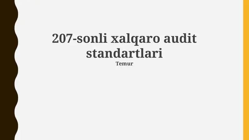 Xalqaro audit standartlari 207