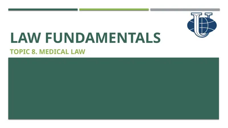 MEDICALLAW