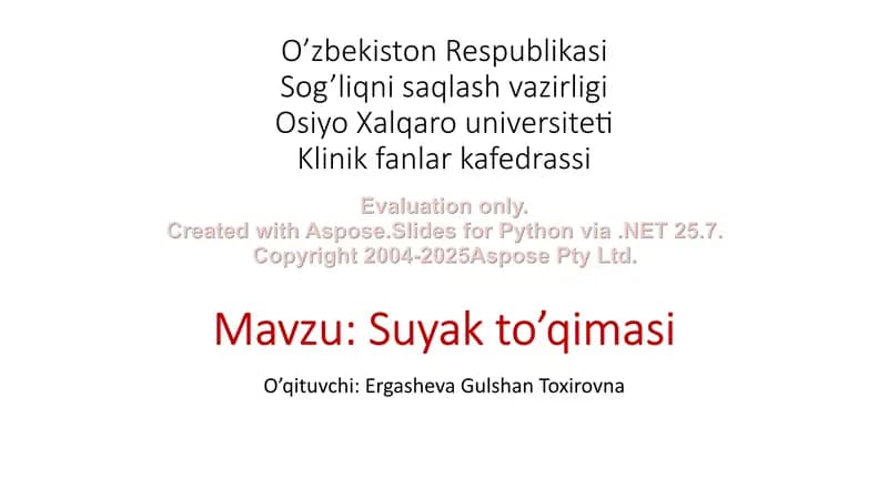 Suyak to’qimasi