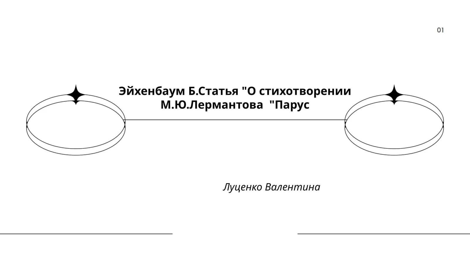 Статья "О стихотворении М.Ю.Лермантова "Парус"