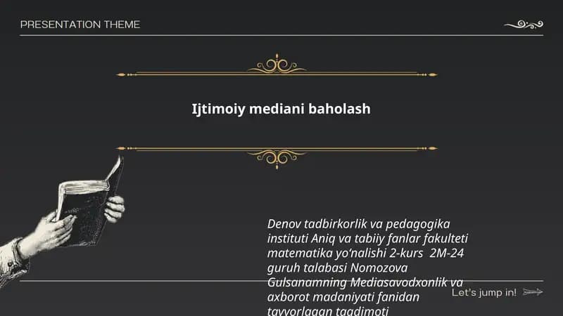Ijtimoiy mediani baholash