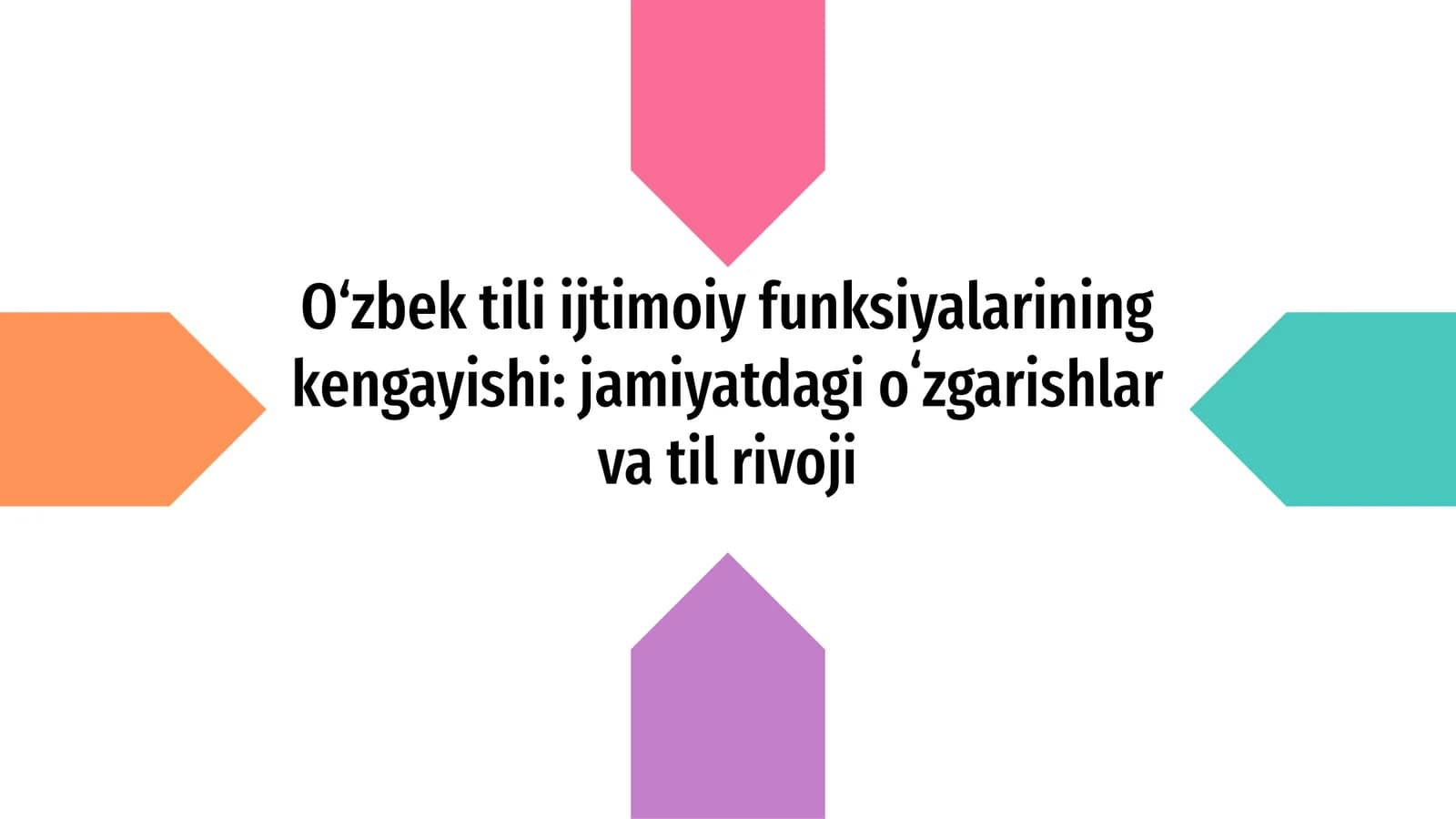 O‘zbek tili ijtimoiy funksiyalarining kengayishi: jamiyatdagi oʻzgarishlar va til rivoji