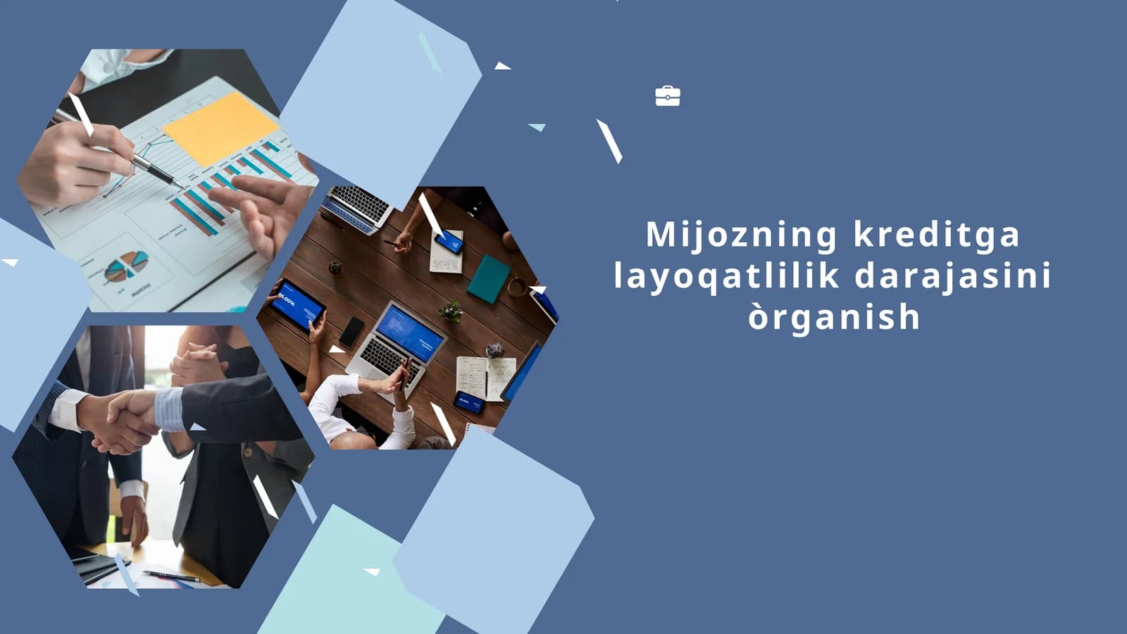 Mijozning kreditgalayoqatlilikdarajasiniòrganish