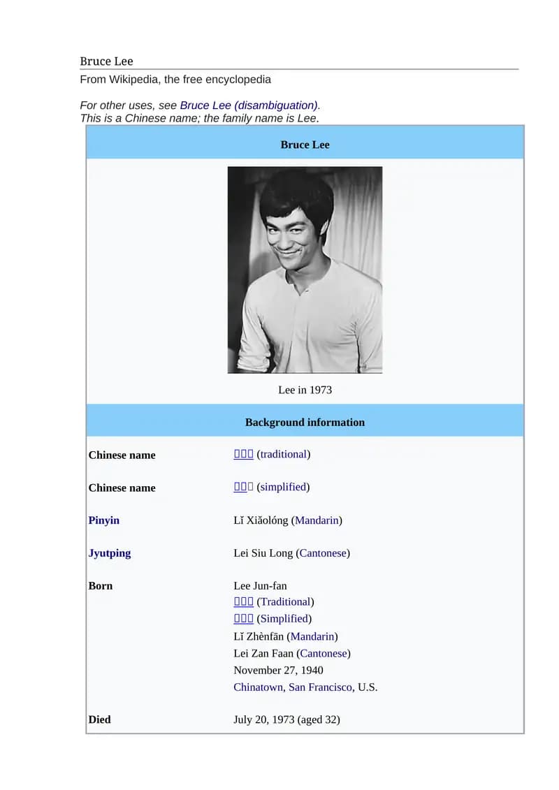 Bruce Lee