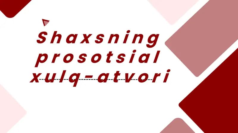 Prosotsial xulq-atvor