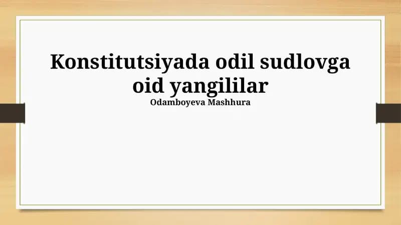 Jinoyat ishlari bo'yicha adolatli sudlanish