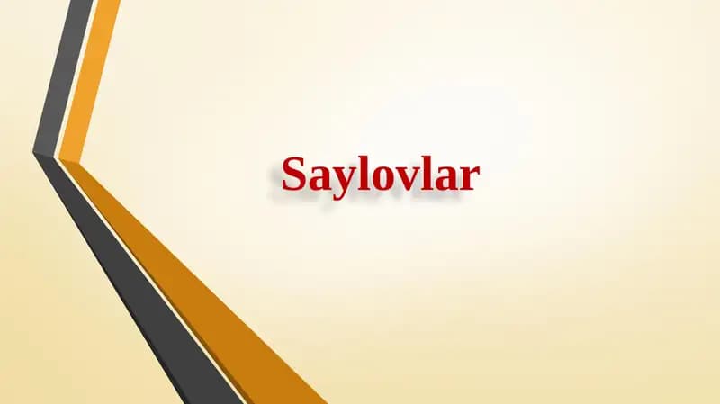 Saylovlar