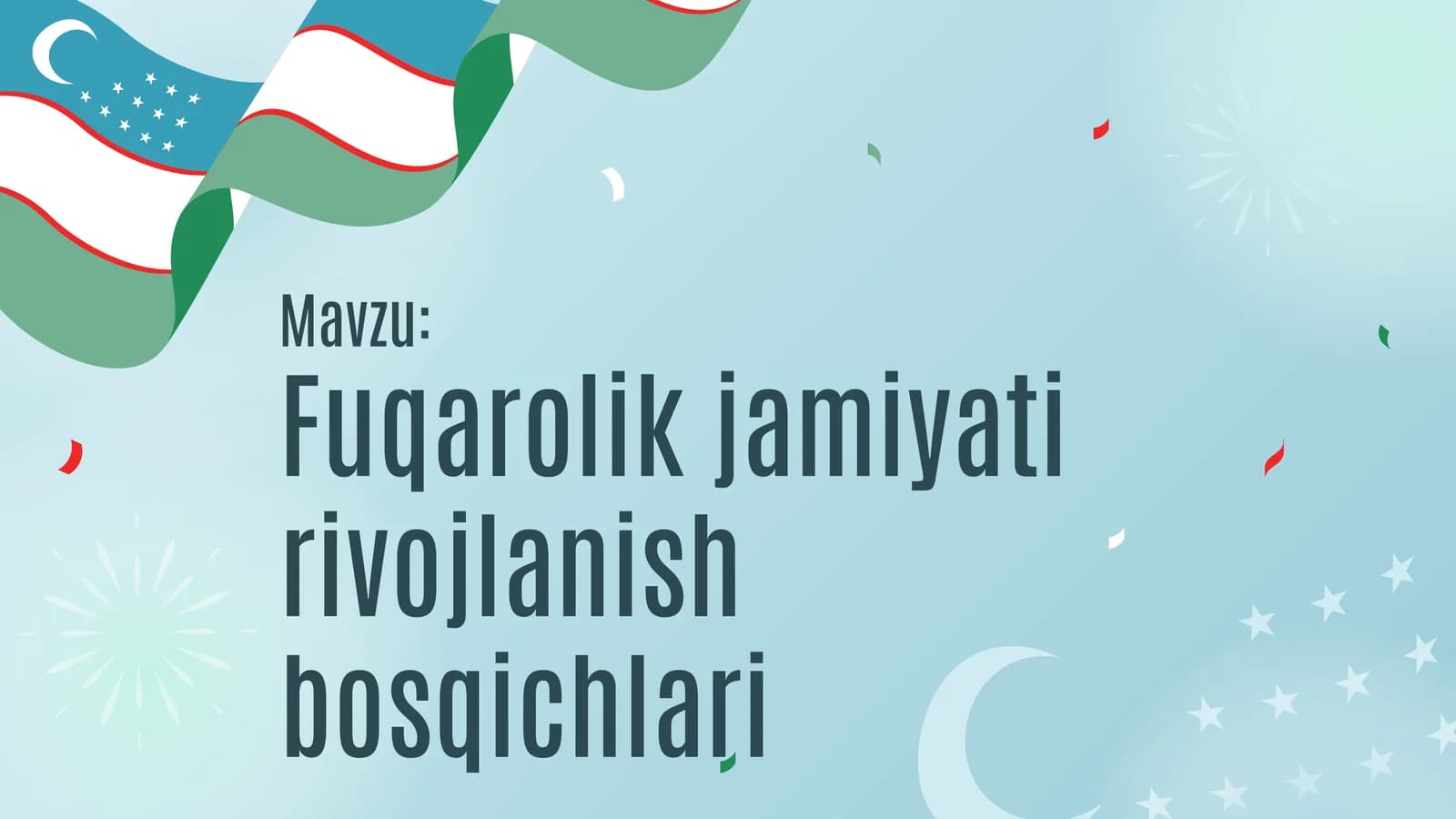 Fuqarolik jamiyati rivojlanish bosqichlari