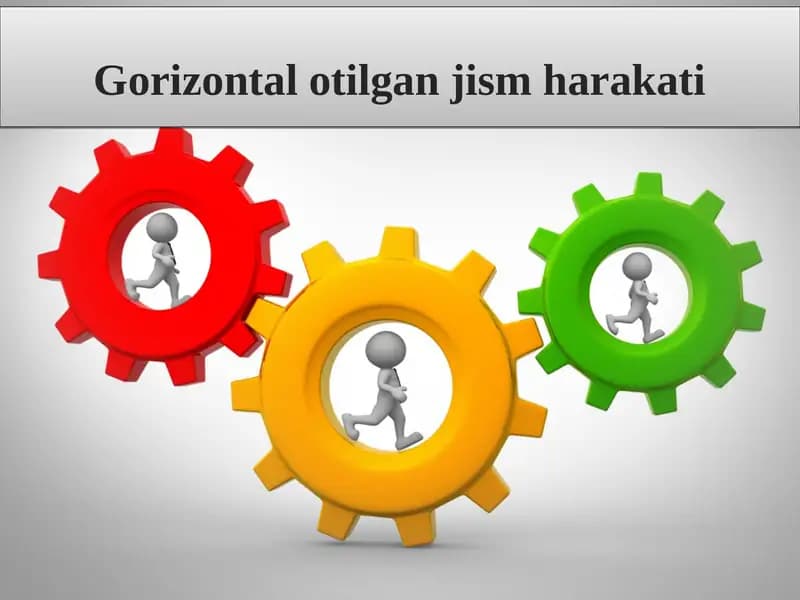 Gorizontal otilgan jism harakati
