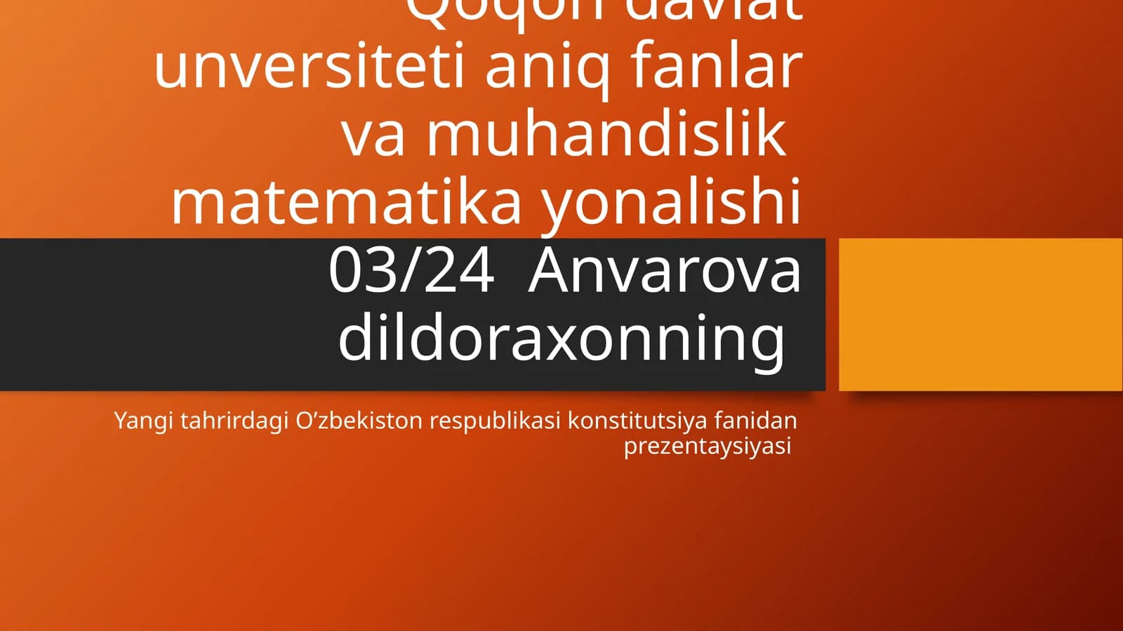 Miranda qoidalari"va"Xabeaskorpus"instituti:O‘zbekiston Konstitutsiyasida shaxsiydaxlsizlikning yangibosqichi