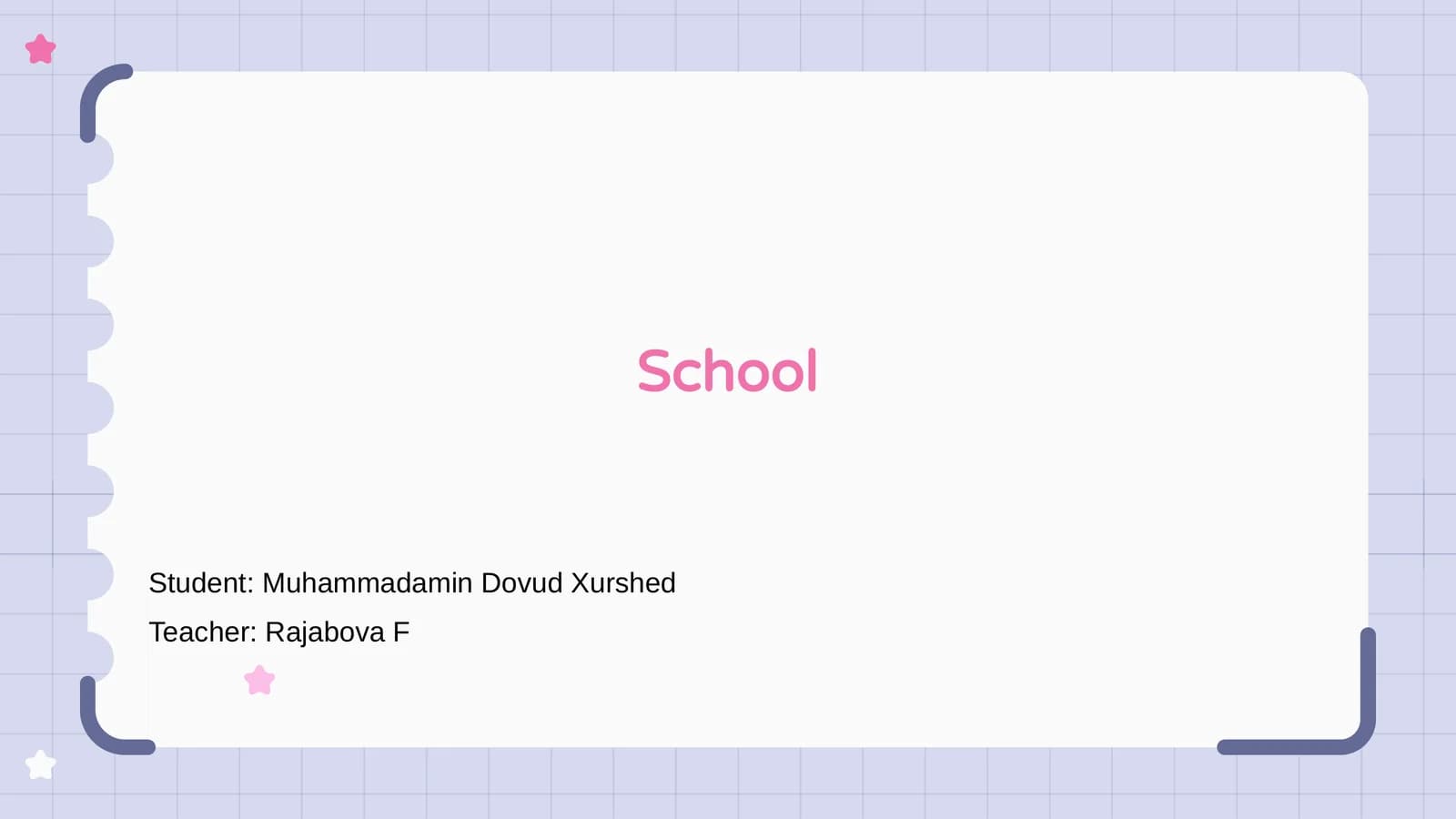 Introduction to School