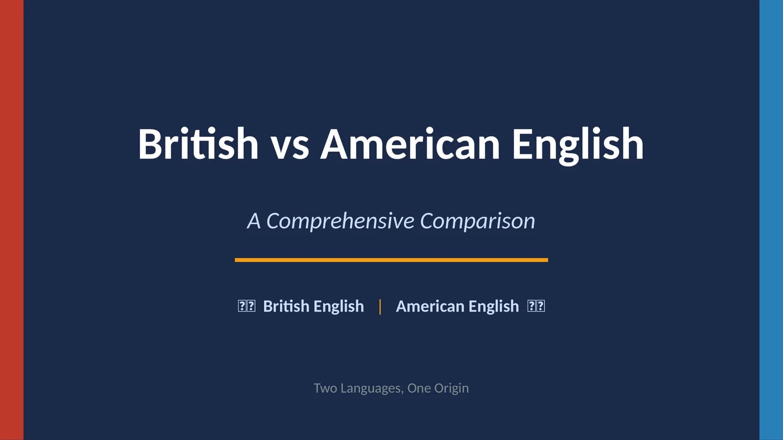 British vs American English