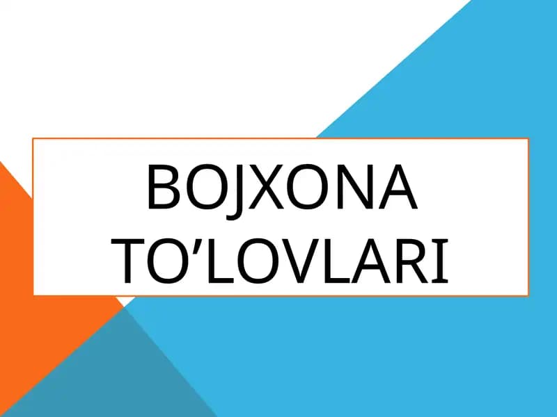 Bojxonato’lovlari
